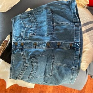 Free People Jean Skirt